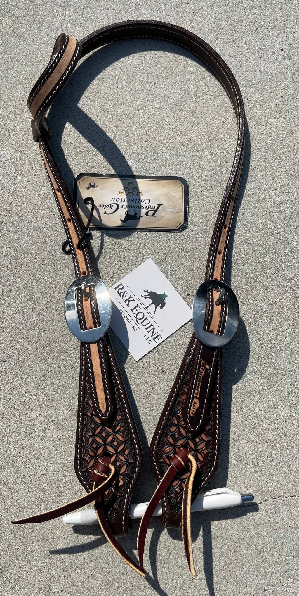 Professionals Choice Chocolate Single Ear Headstall