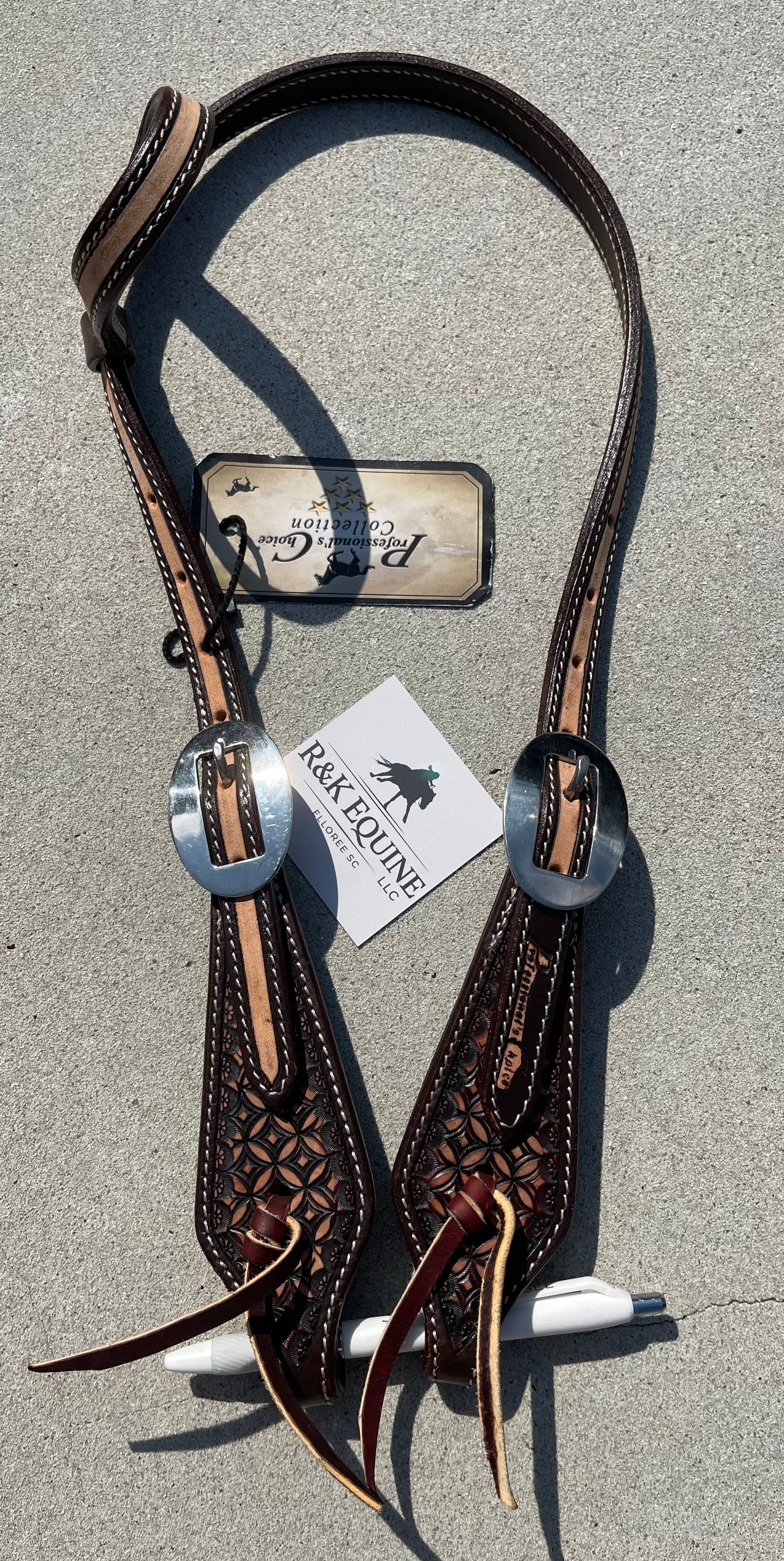 Professionals Choice Chocolate Single Ear Headstall