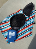 Teal Serape Lycra Fly Mask