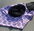 Lilac Aztec Lycra Fly Mask