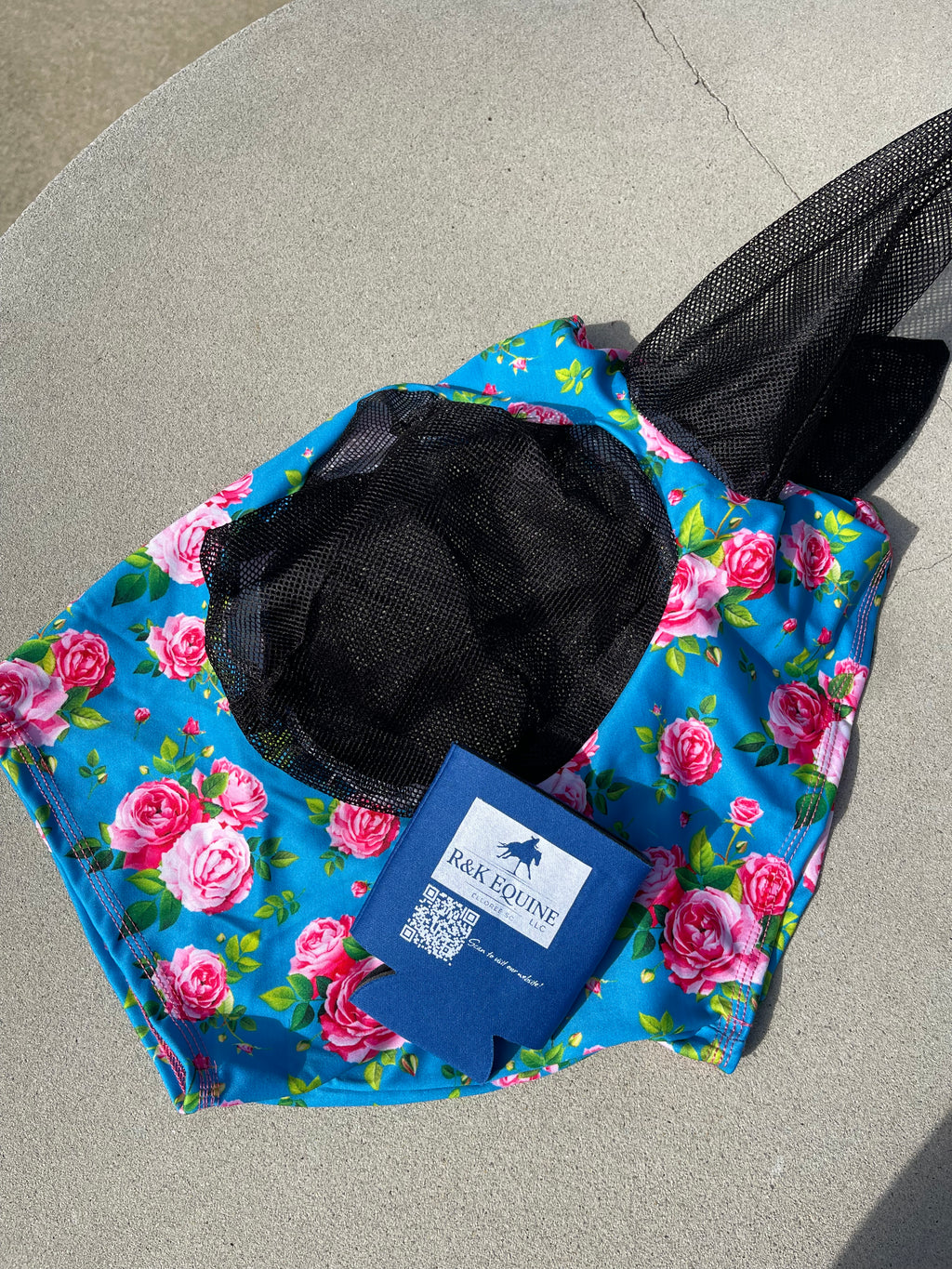 Rose Lycra Fly Mask