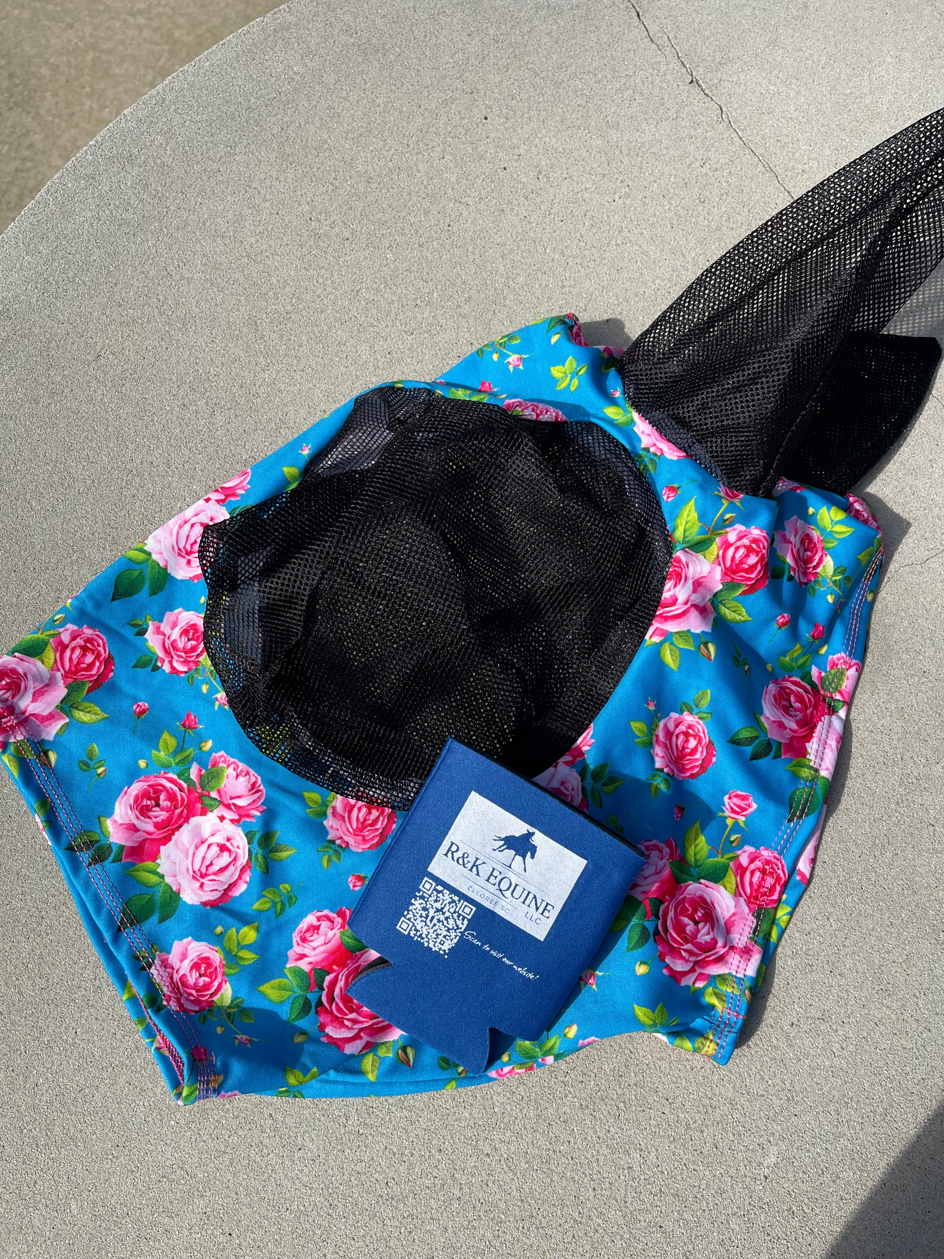 Rose Lycra Fly Mask