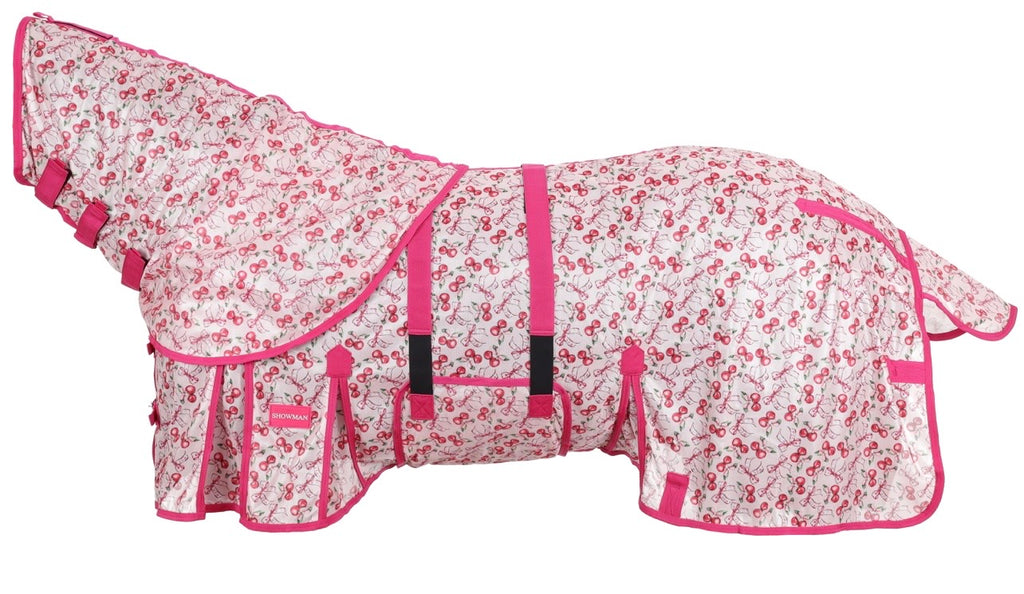 Cherry Coquette Mesh Fly Sheet with Detachable Neck Cover