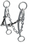 Twisted Mouth With Dogbone & Curb Chain