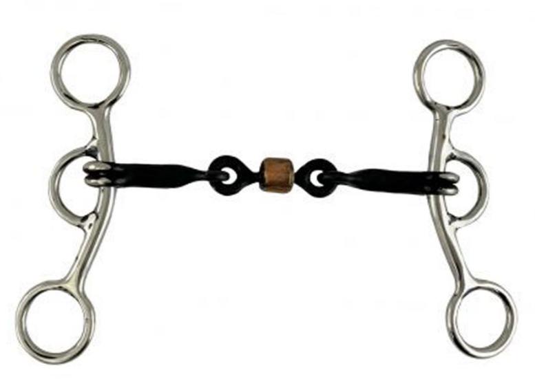 Stainless Steel JR Cowhorse Bit Dogbone With Roller
