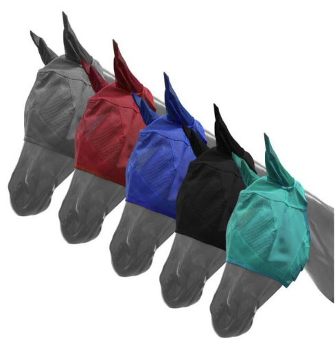 Pony Size Fly Mask with Ears and Velcro Closure