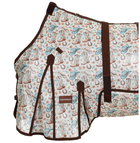 Western Whimsy Mesh Fly Sheet with Detachable Neck Cover
