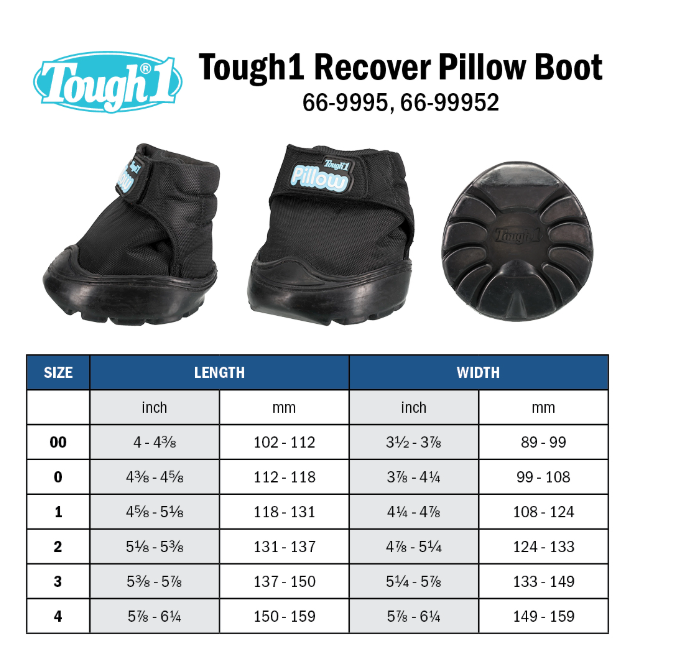 Tough1 Recover Pillow Boot - Pair