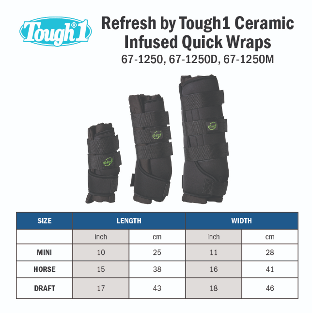 Refresh by Tough1 Ceramic Infused Quick Wraps